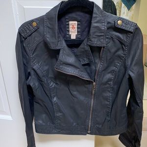 Black Moto Utility Jacket